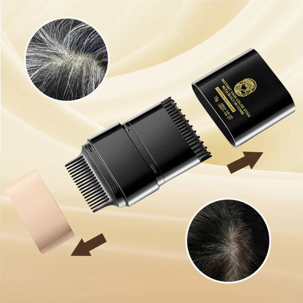 Instant Hair Color Stick with Built-In Comb