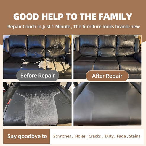 Self Adhesive Leather Repair Patch for Sofas Car Seats Couches