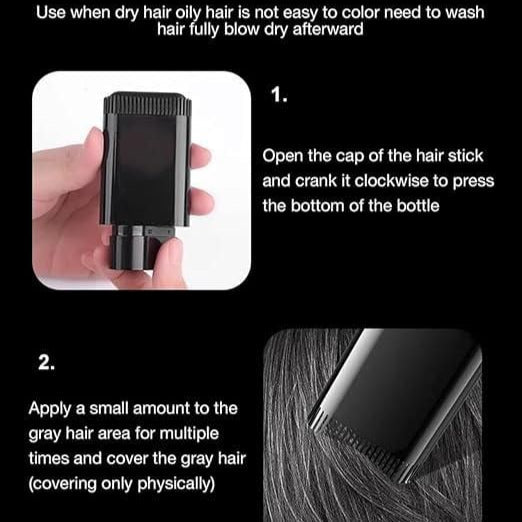 Instant Hair Color Stick with Built-In Comb