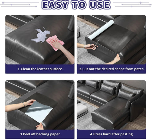 Self Adhesive Leather Repair Patch for Sofas Car Seats Couches