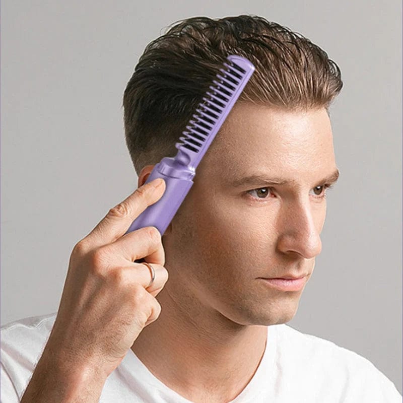 2 in 1 Rechargeable Hair Straightener + Comb